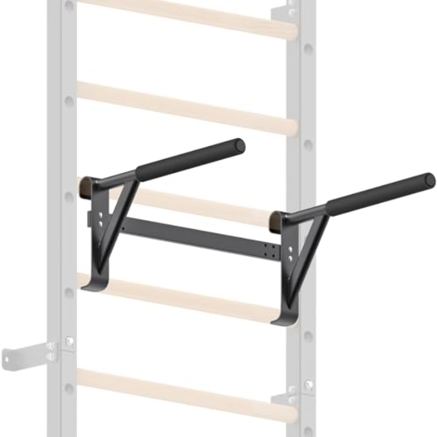 Pull Up Bar - عارضة جدارية للجمباز 2x2، سلم سويدي