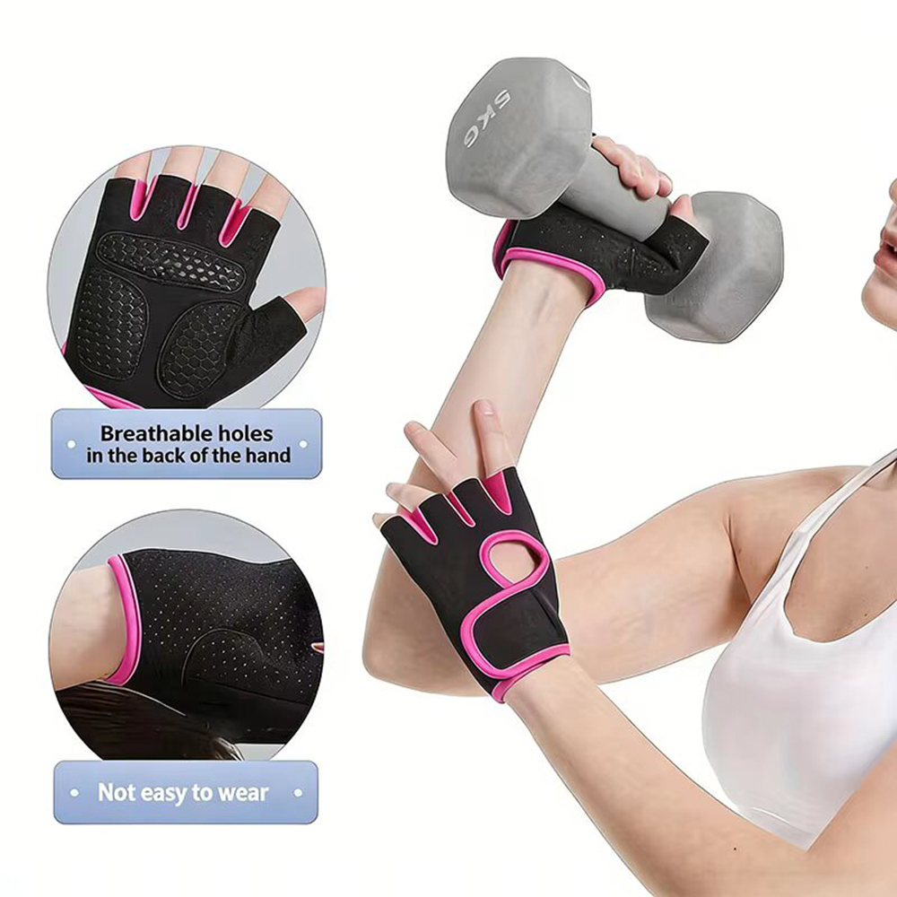 قفازات رياضية نصفية الأصابع قا - مراجعة Weightlifting Gloves وسعره