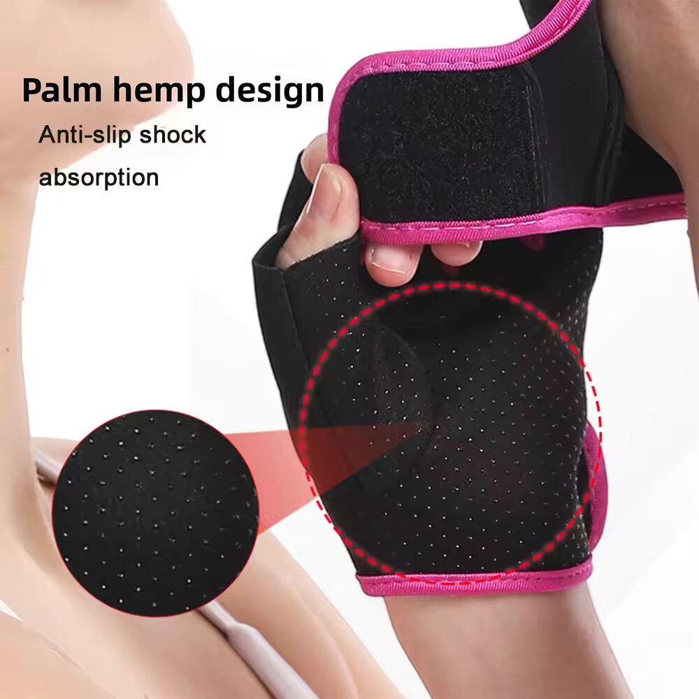 قفازات رياضية نصفية الأصابع قا - مراجعة Weightlifting Gloves وسعره