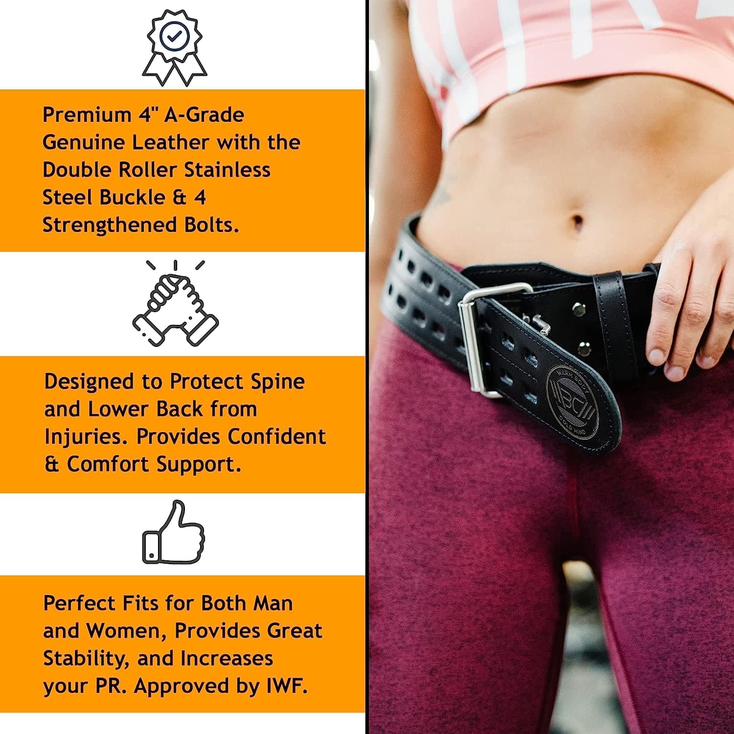 حزام رفع أثقال من الجلد للتمري - مراجعة Lifting Belt وسعره
